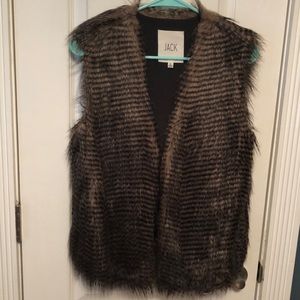Faux fur vest